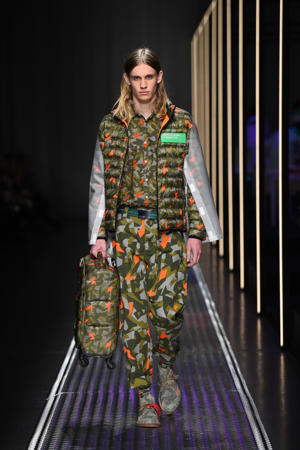 Fashion Week Milan Fall/Winter 2019 look 27 from the BENETTON x JEAN-CHARLES DE CASTELBAJAC collection 女装