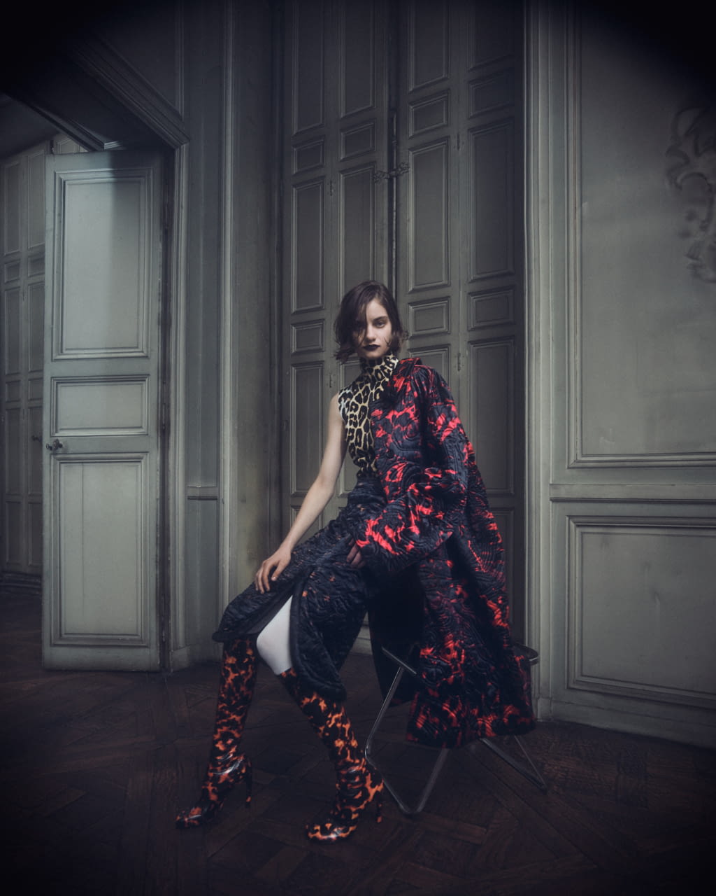 Fashion Week Paris Fall/Winter 2022 look 27 from the Dries Van Noten collection womenswear