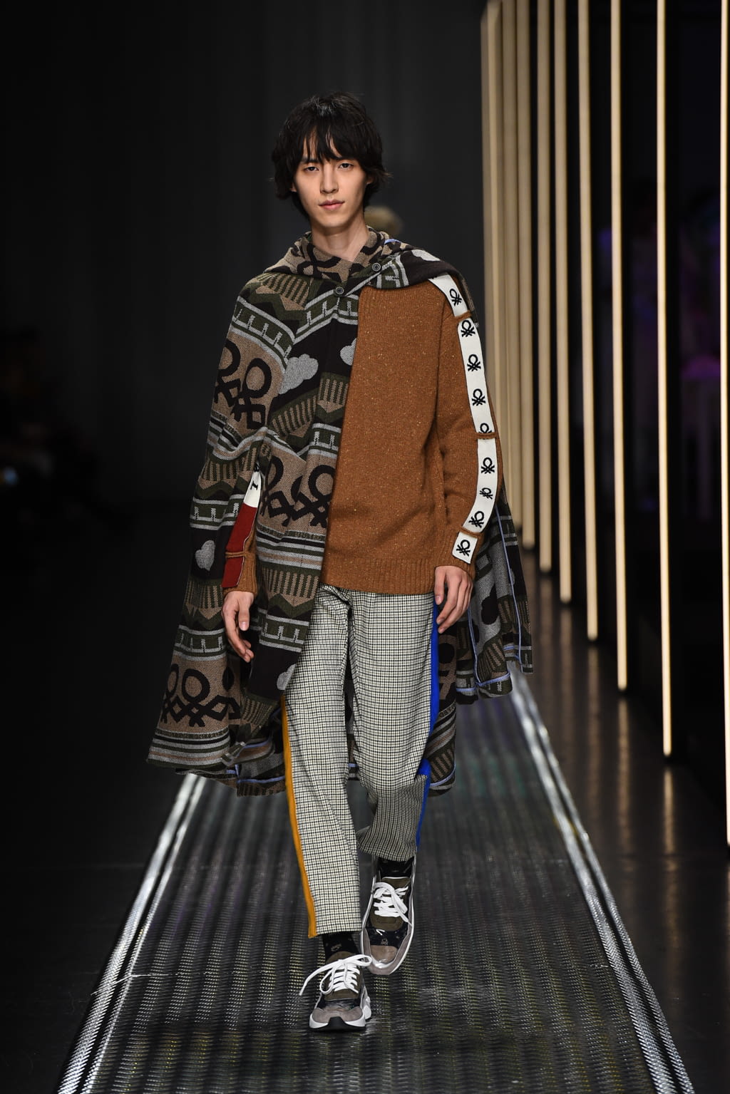 Fashion Week Milan Fall/Winter 2019 look 28 from the BENETTON x JEAN-CHARLES DE CASTELBAJAC collection womenswear