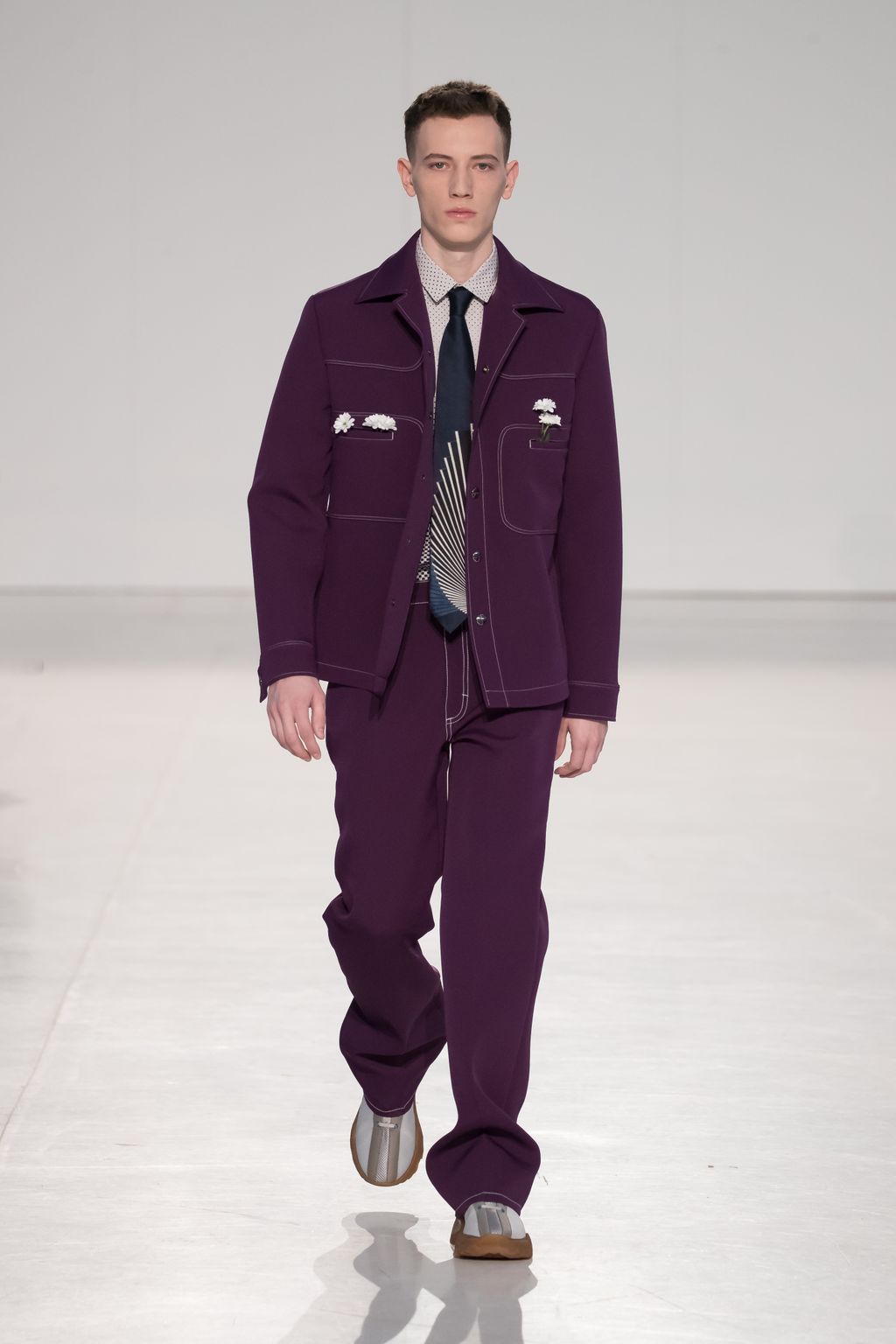 Fashion Week Milan Fall/Winter 2020 look 3 from the Marco de Vincenzo collection 男装