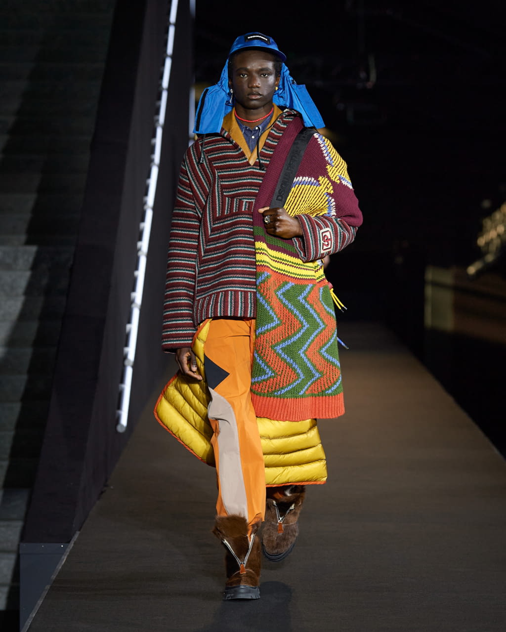 Fashion Week Milan Fall/Winter 2022 look 3 from the Dsquared2 collection 男装