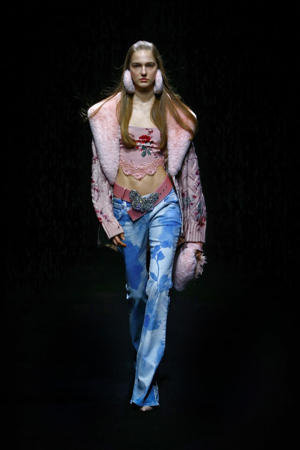 Fashion Week Milan Fall/Winter 2021 look 3 from the Blumarine collection womenswear
