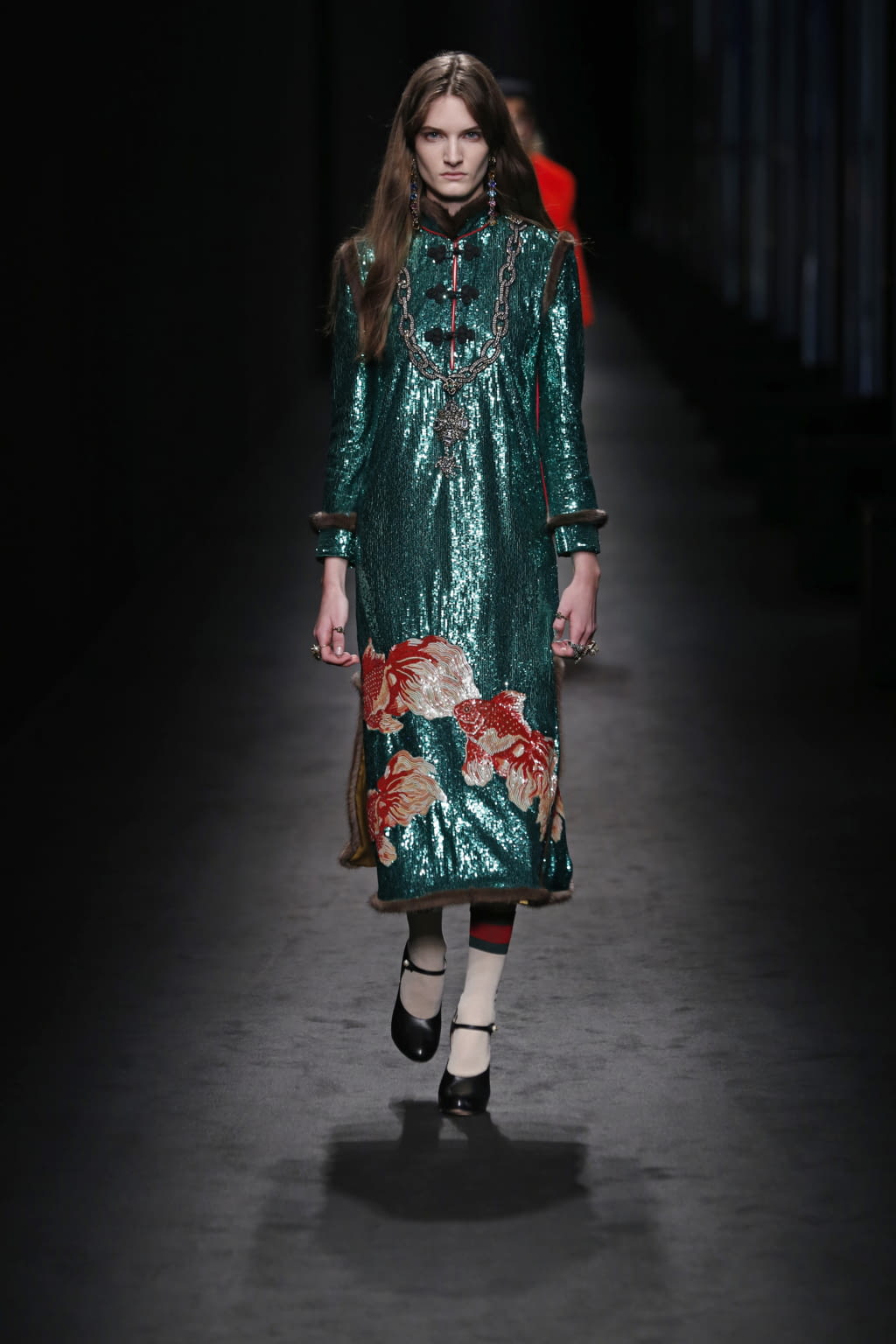 Fashion Week Milan Fall/Winter 2016 look 3 from the Gucci collection womenswear