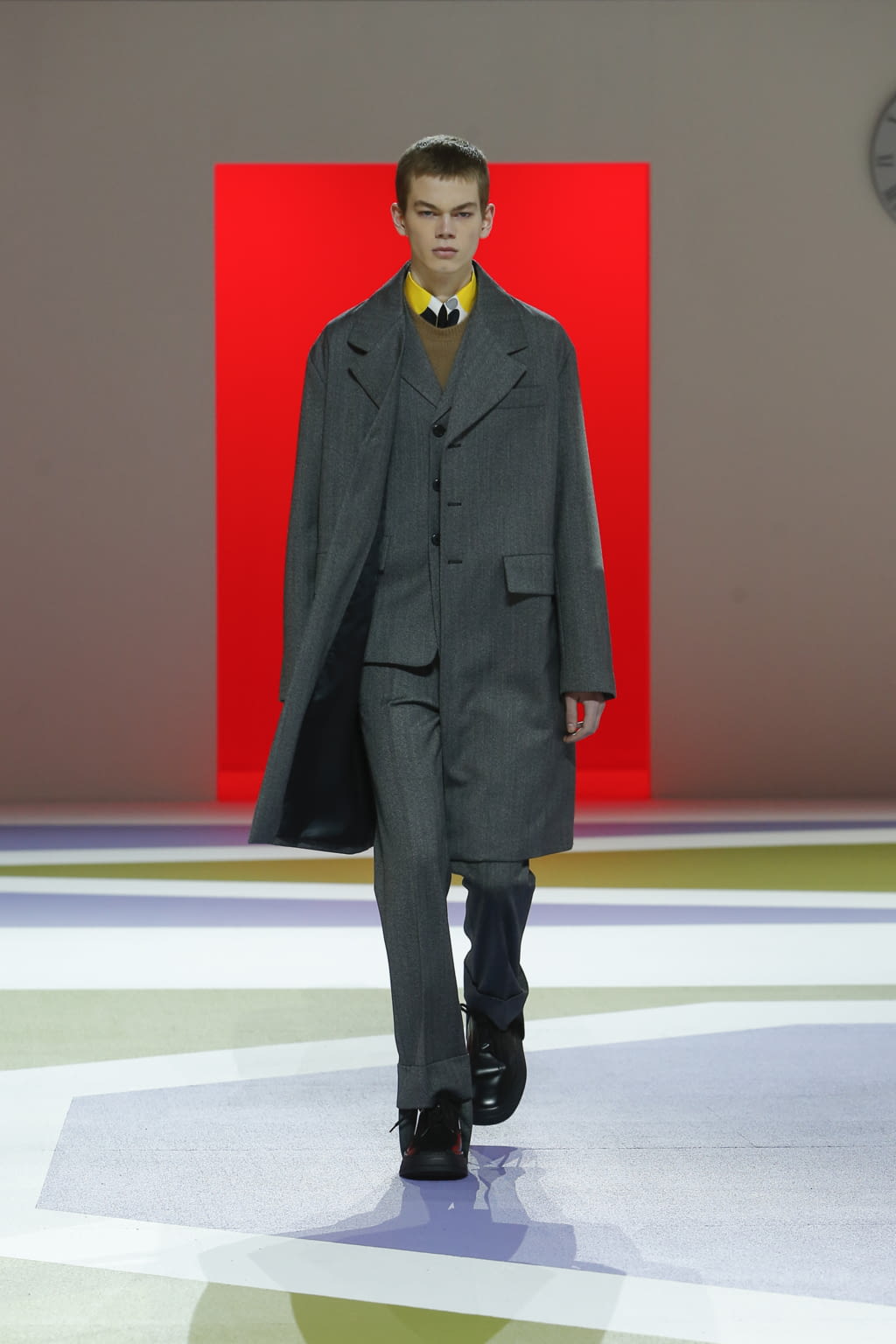 Fashion Week Milan Fall/Winter 2020 look 3 from the Prada collection 男装
