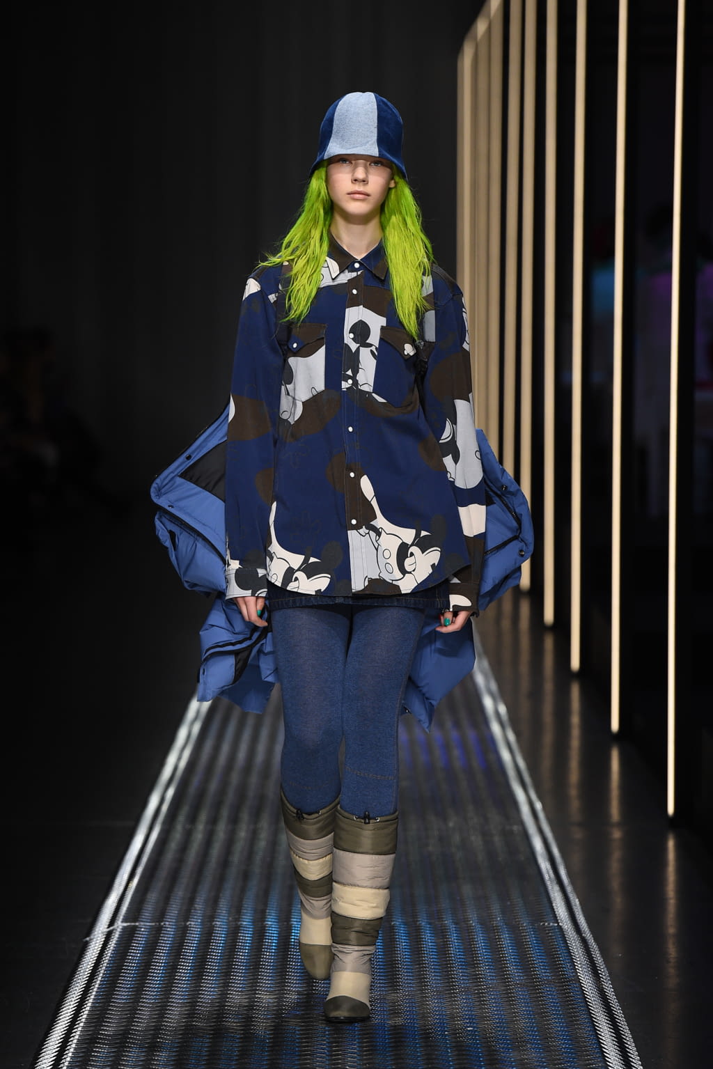 Fashion Week Milan Fall/Winter 2019 look 39 from the BENETTON x JEAN-CHARLES DE CASTELBAJAC collection womenswear