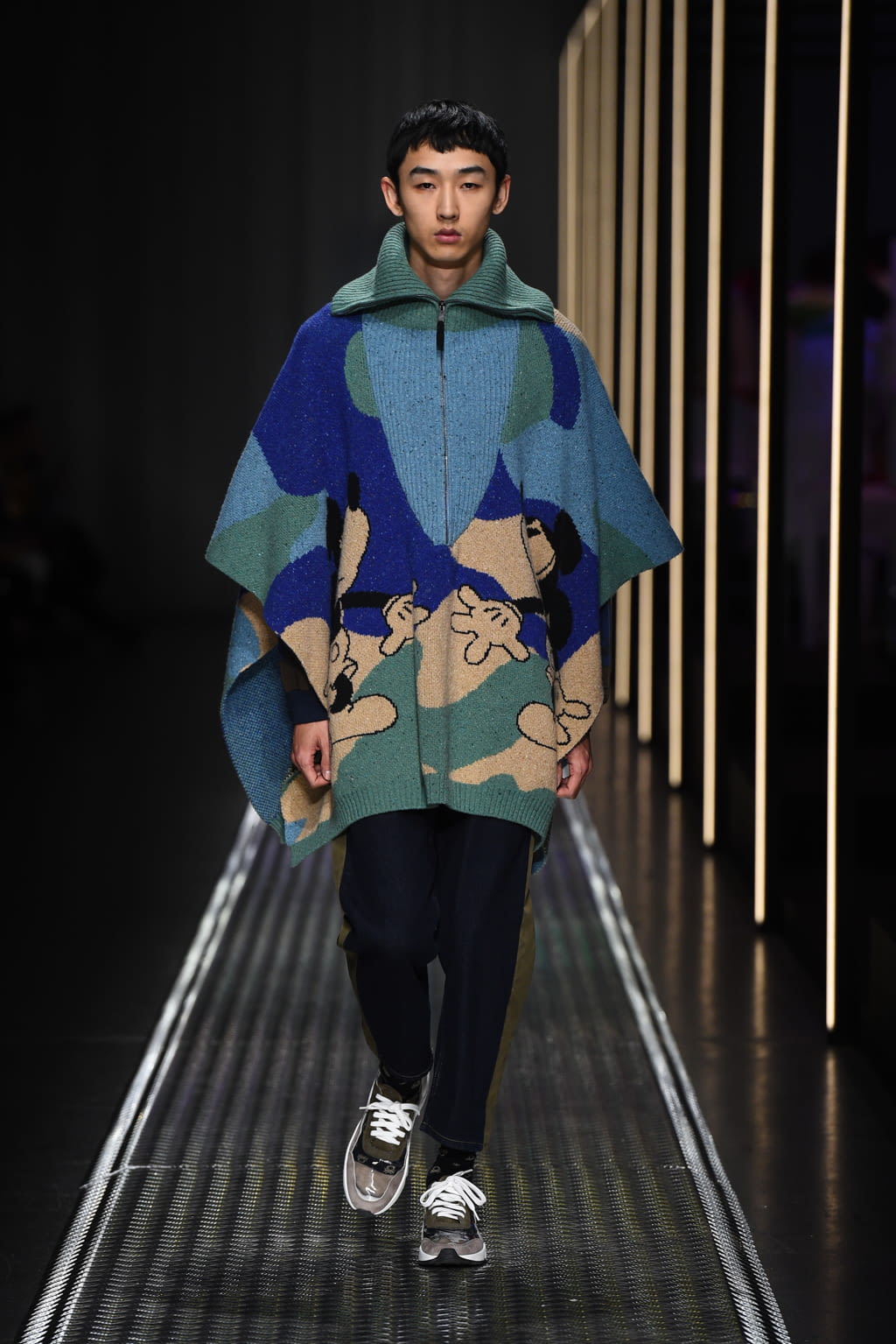 Fashion Week Milan Fall/Winter 2019 look 41 from the BENETTON x JEAN-CHARLES DE CASTELBAJAC collection 女装