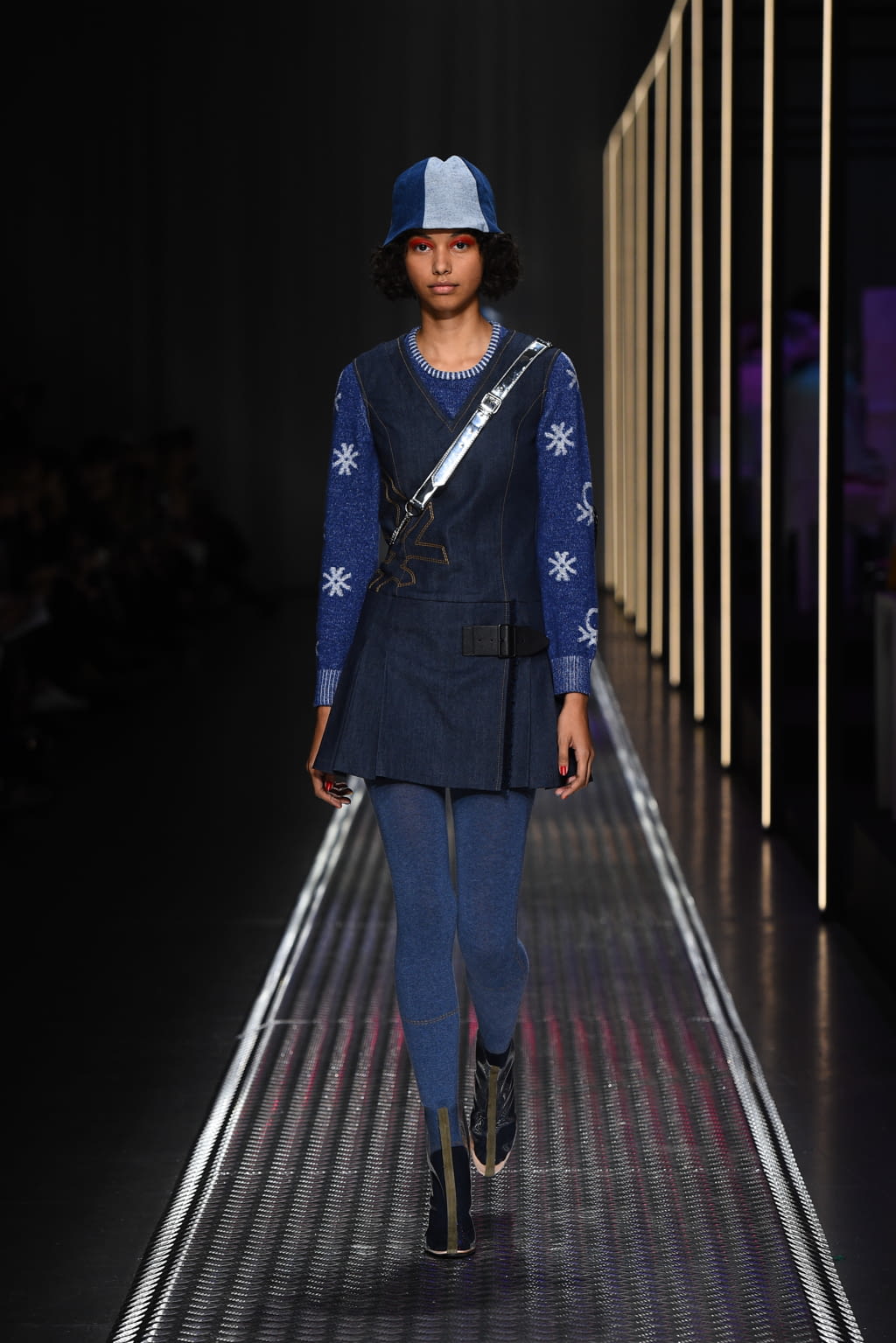 Fashion Week Milan Fall/Winter 2019 look 40 from the BENETTON x JEAN-CHARLES DE CASTELBAJAC collection womenswear
