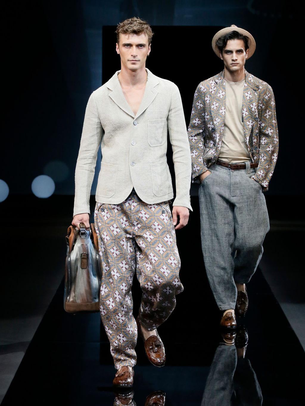 Fashion Week Milan Spring/Summer 2017 look 4 from the Giorgio Armani collection menswear