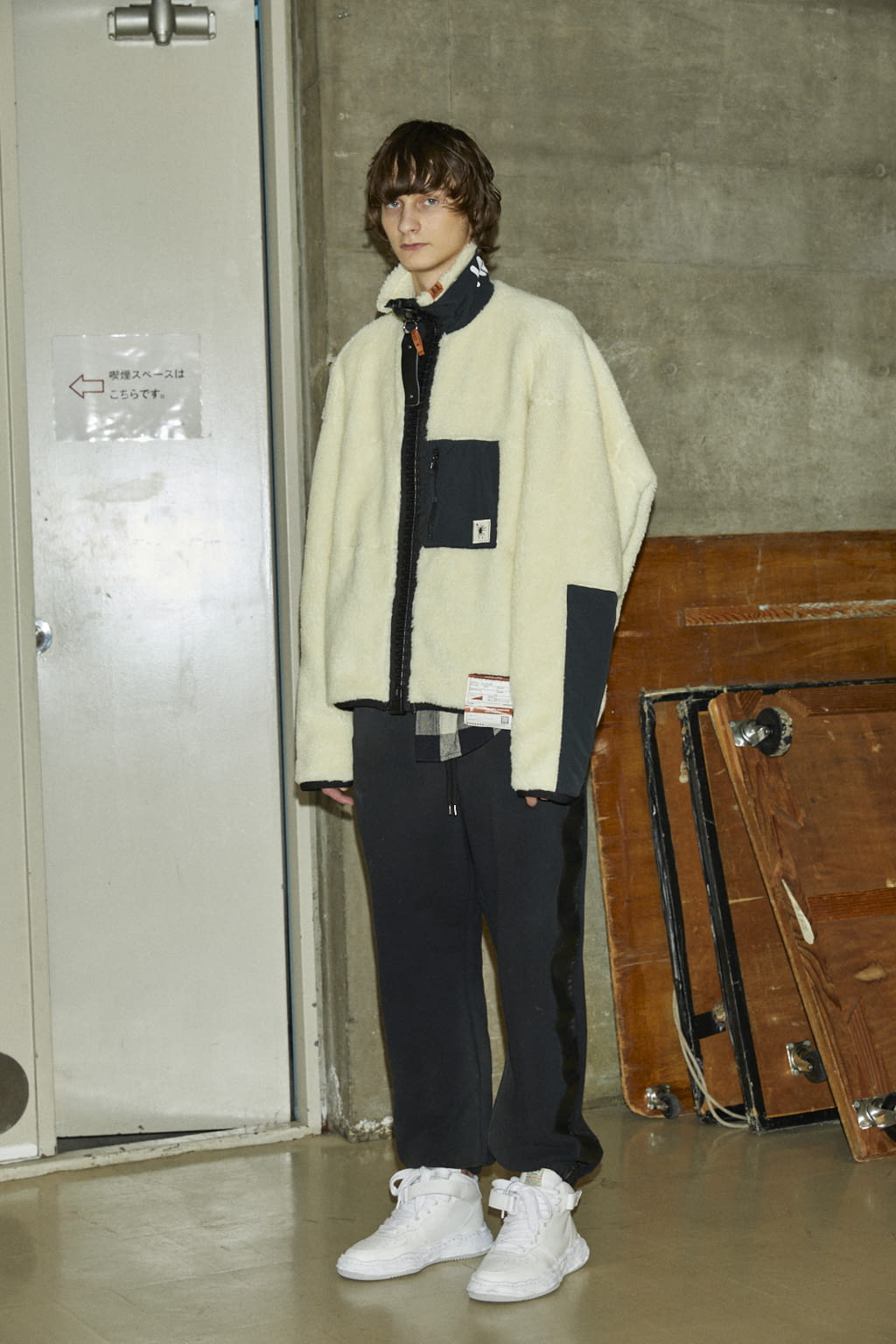 Fashion Week Paris Fall/Winter 2021 look 40 from the Maison Mihara Yasuhiro collection menswear