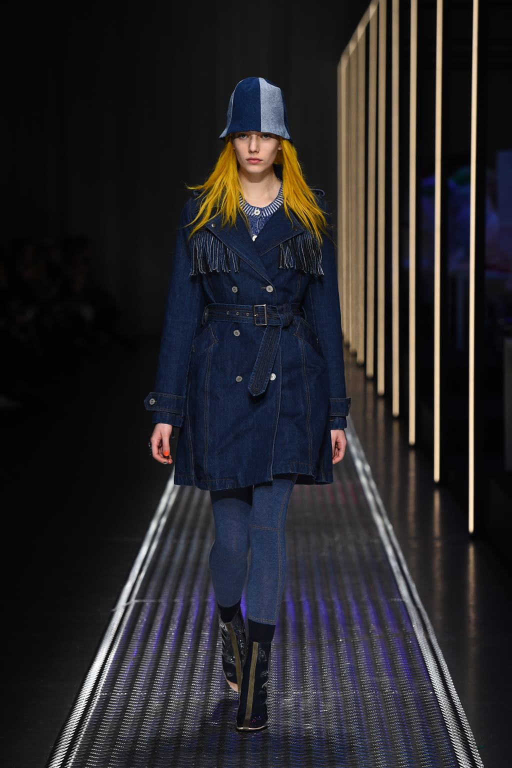 Fashion Week Milan Fall/Winter 2019 look 42 from the BENETTON x JEAN-CHARLES DE CASTELBAJAC collection 女装