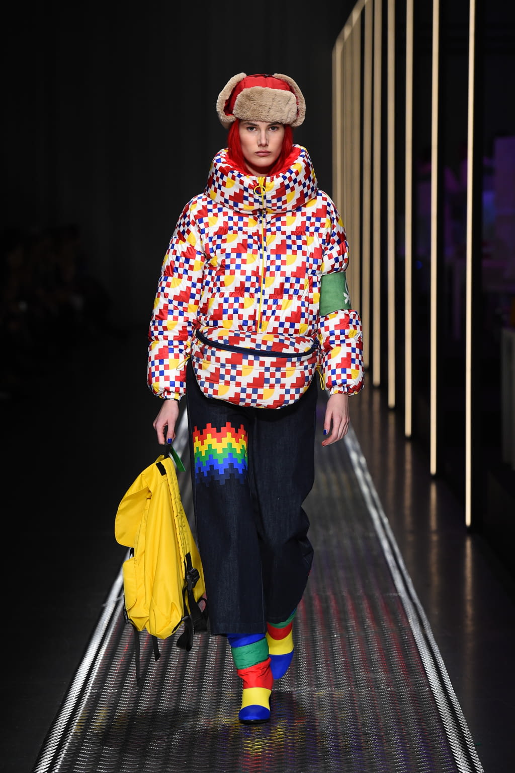 Fashion Week Milan Fall/Winter 2019 look 50 from the BENETTON x JEAN-CHARLES DE CASTELBAJAC collection 女装