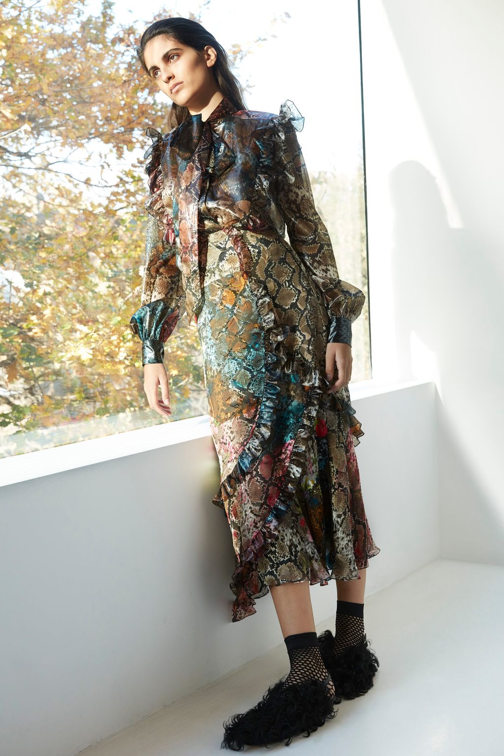 Fashion Week London Pre-Fall 2018 look 5 from the Preen by Thornton Bregazzi collection 女装