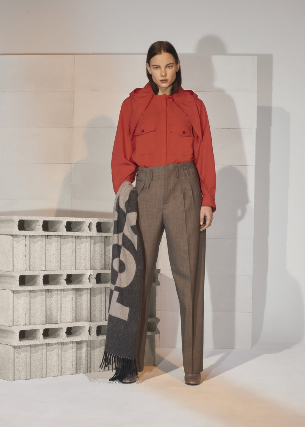 Fashion Week Paris Fall/Winter 2019 look 5 de la collection Maison Kitsuné womenswear