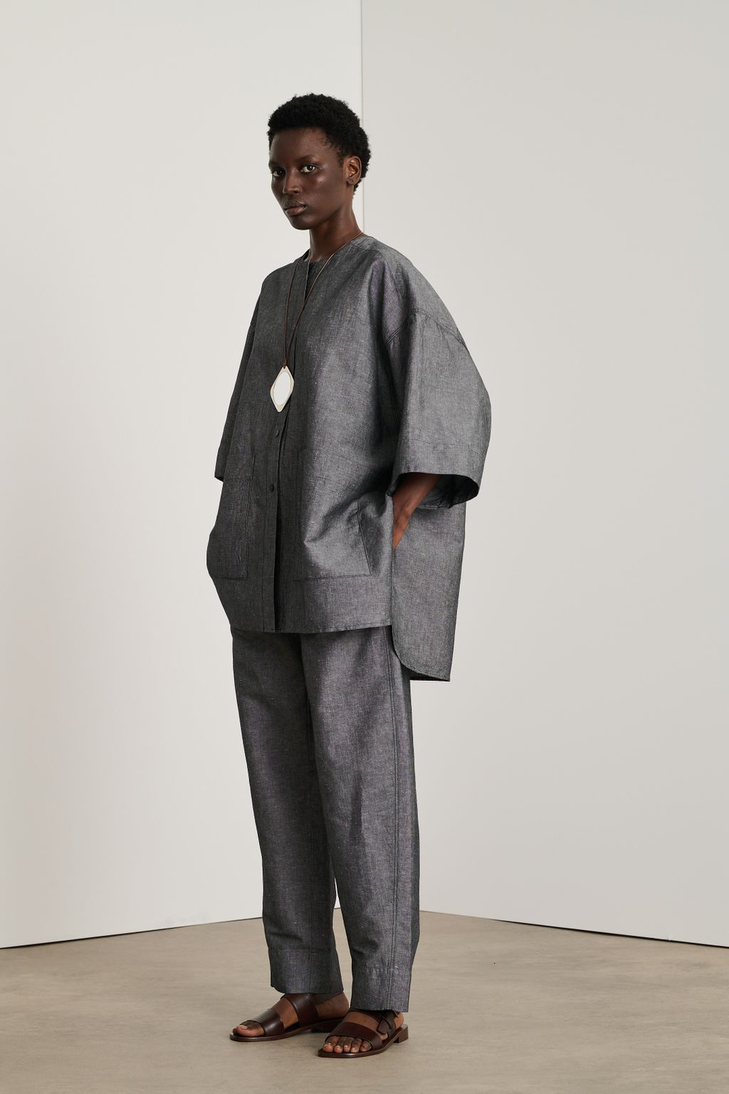 Fashion Week Paris Spring/Summer 2025 look 44 from the Soeur collection 女装