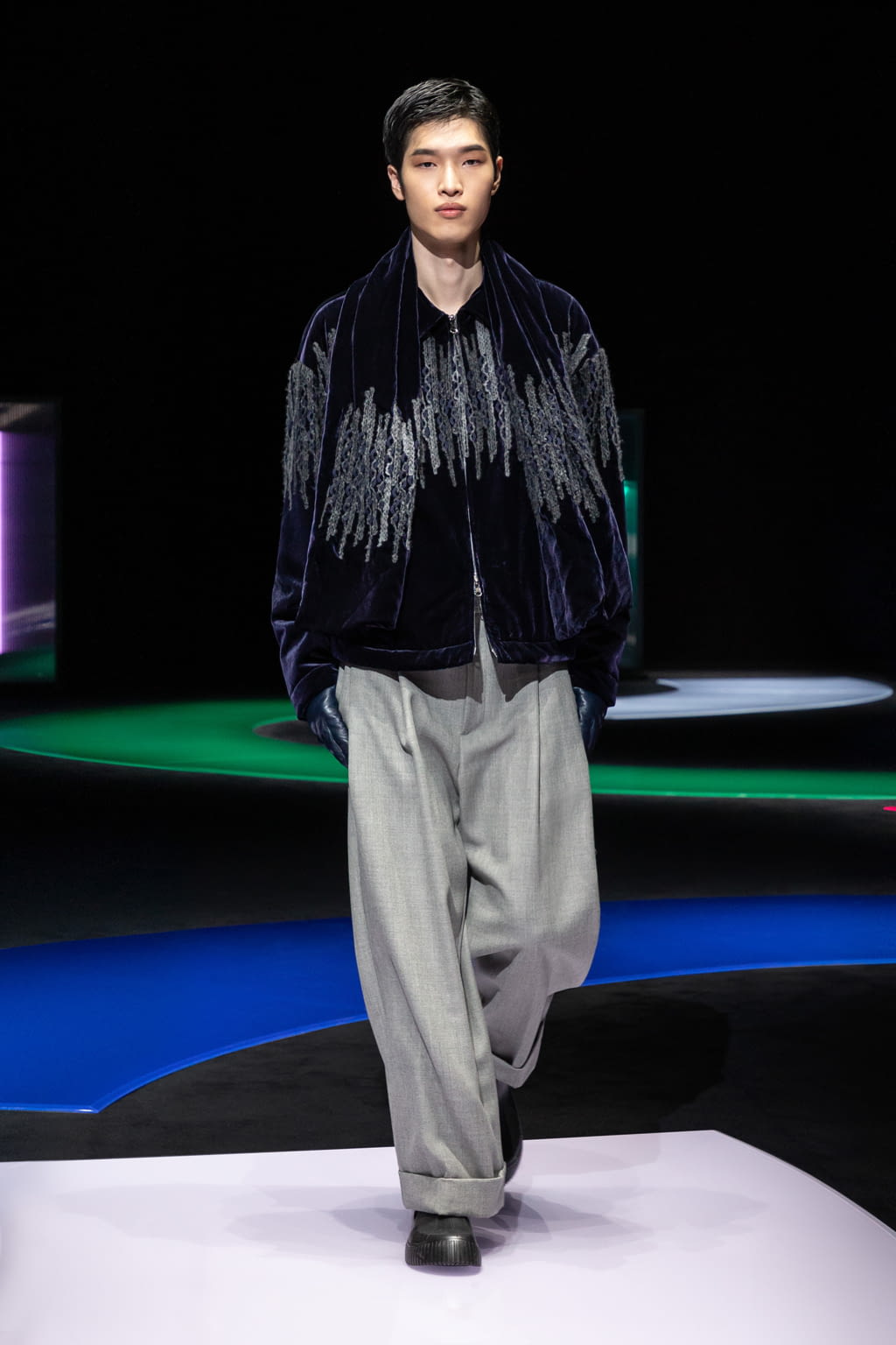 Fashion Week Milan Fall/Winter 2021 look 53 from the Emporio Armani collection womenswear