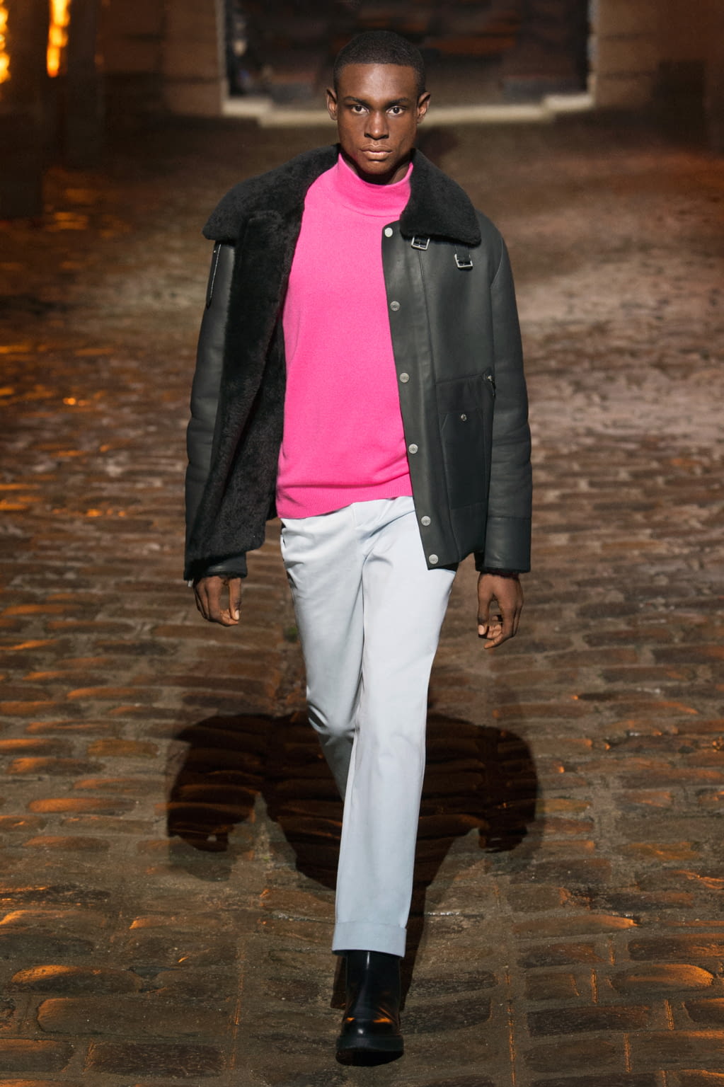 Fashion Week Paris Fall/Winter 2018 look 5 from the Hermès collection menswear