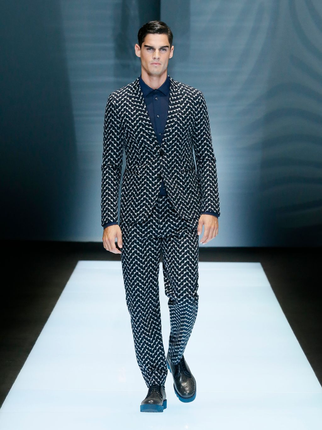 Fashion Week Milan Spring/Summer 2017 look 6 from the Emporio Armani collection 男装
