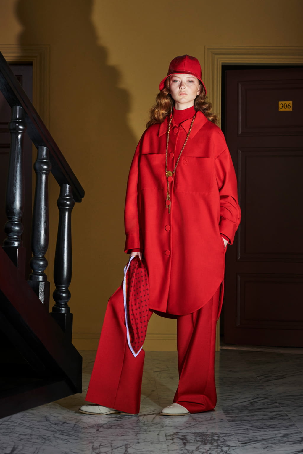 Fashion Week Milan Resort 2020 look 6 from the Fendi collection 女装