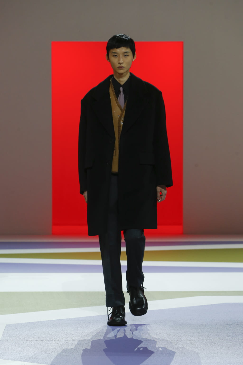 Fashion Week Milan Fall/Winter 2020 look 6 from the Prada collection 男装