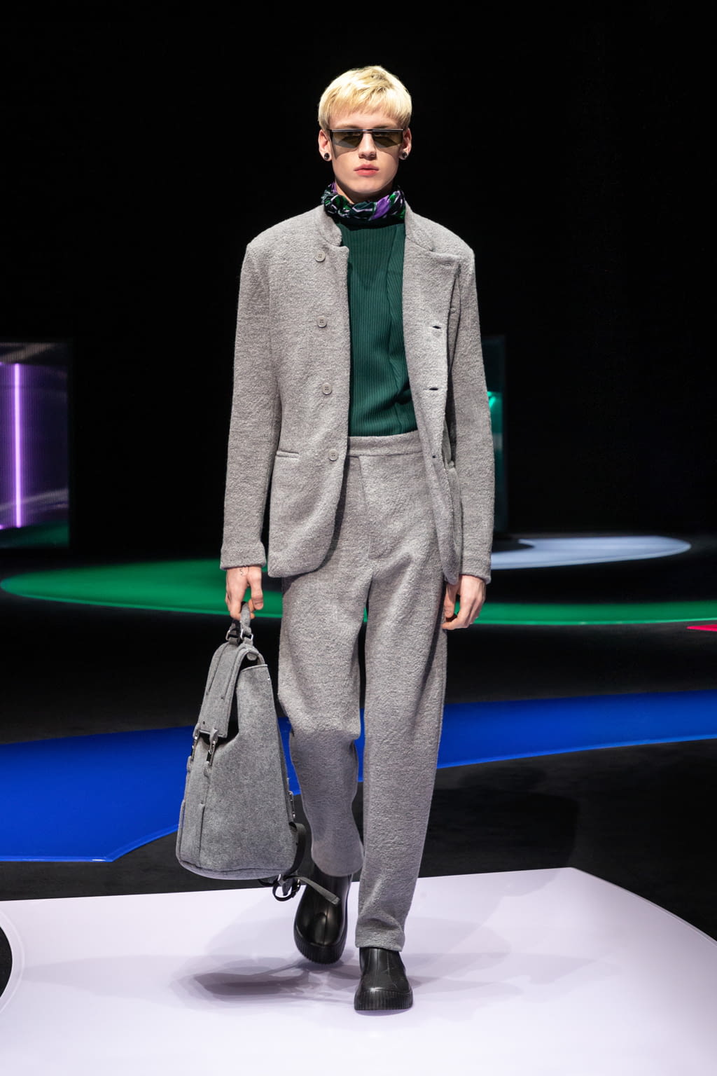 Fashion Week Milan Fall/Winter 2021 look 60 from the Emporio Armani collection womenswear