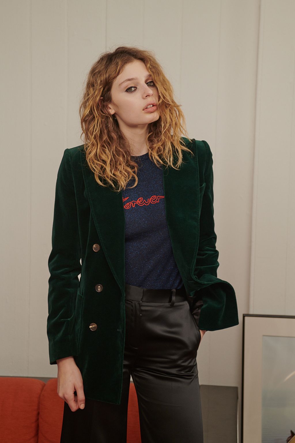 Fashion Week London Fall/Winter 2018 look 7 from the Bella Freud collection womenswear