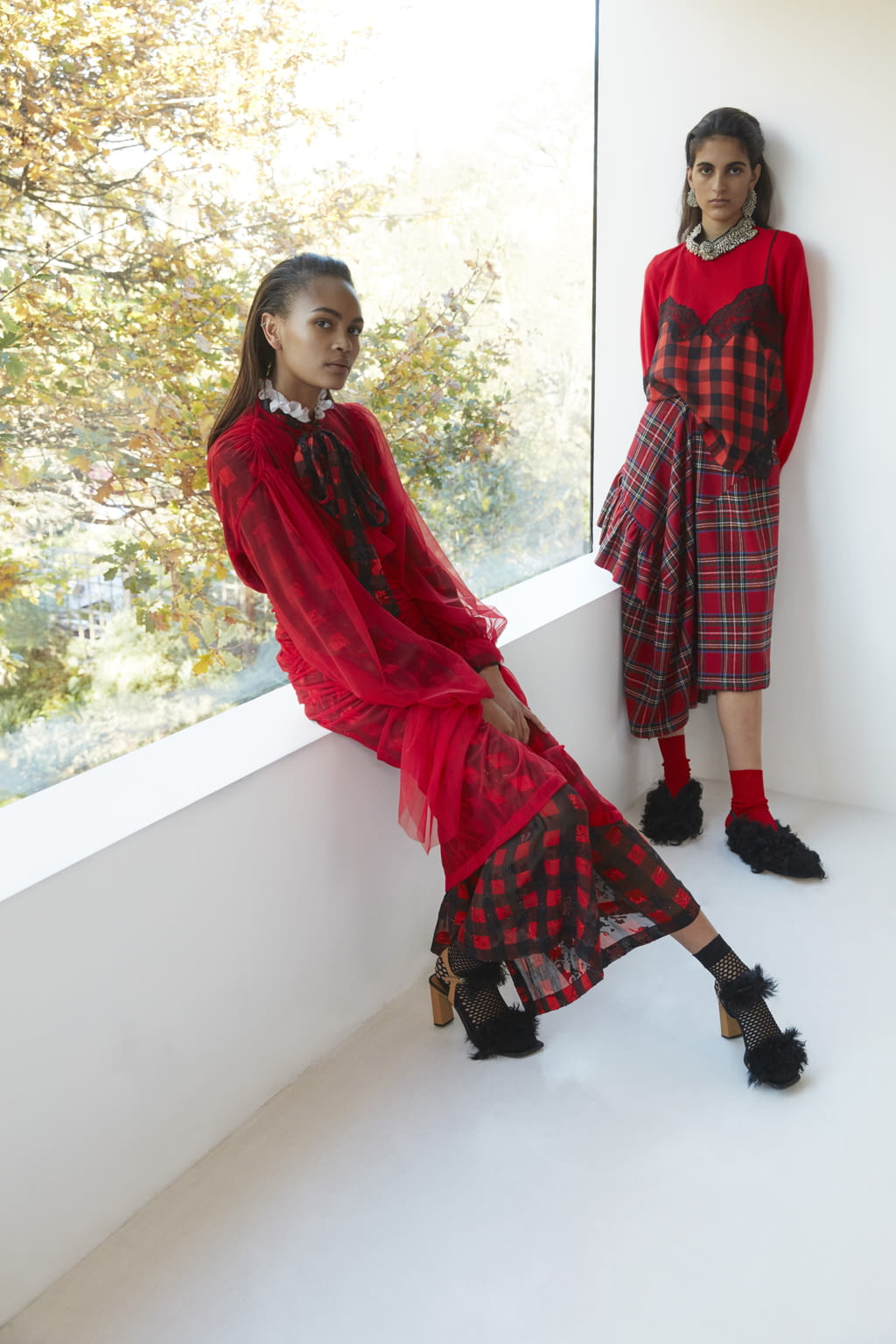 Fashion Week London Pre-Fall 2018 look 7 from the Preen by Thornton Bregazzi collection womenswear