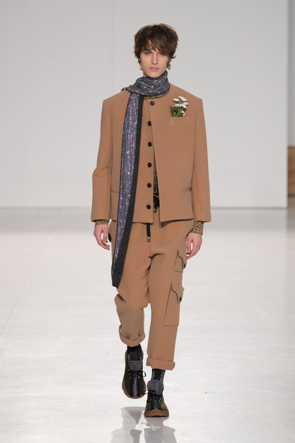 Fashion Week Milan Fall/Winter 2020 look 7 from the Marco de Vincenzo collection menswear