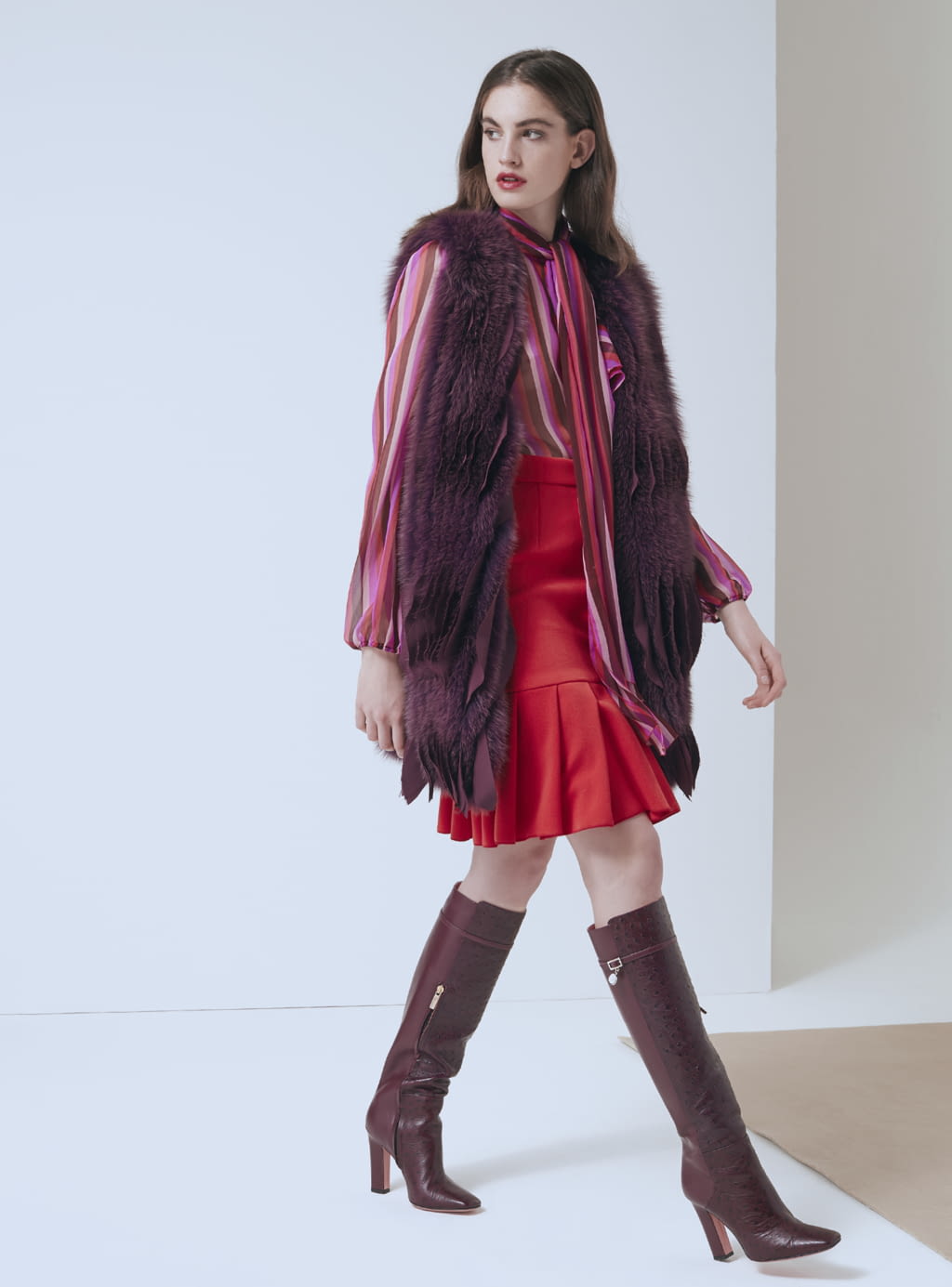 Fashion Week Milan Pre-Fall 2018 look 7 from the Blumarine collection 女装