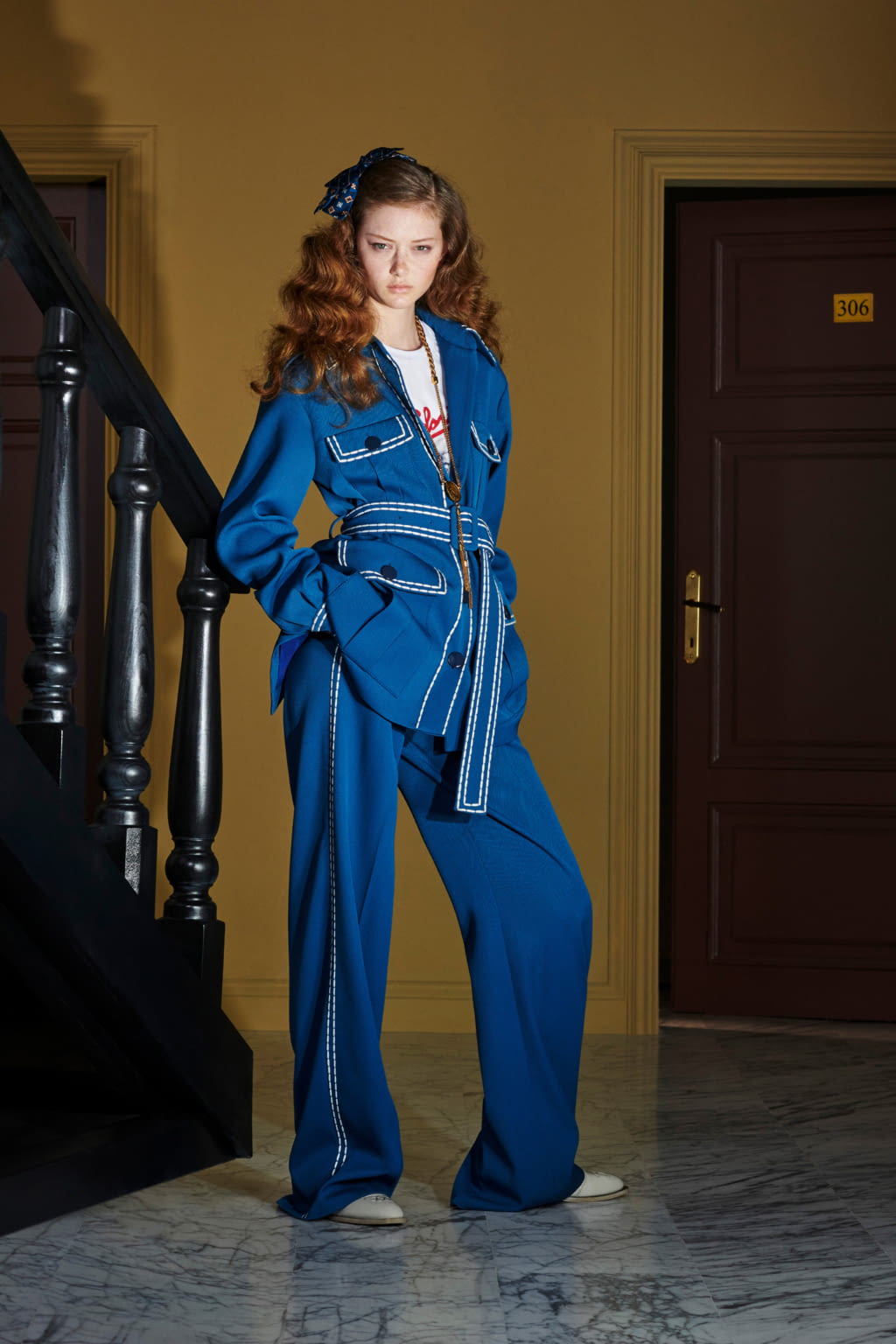 Fashion Week Milan Resort 2020 look 7 from the Fendi collection 女装