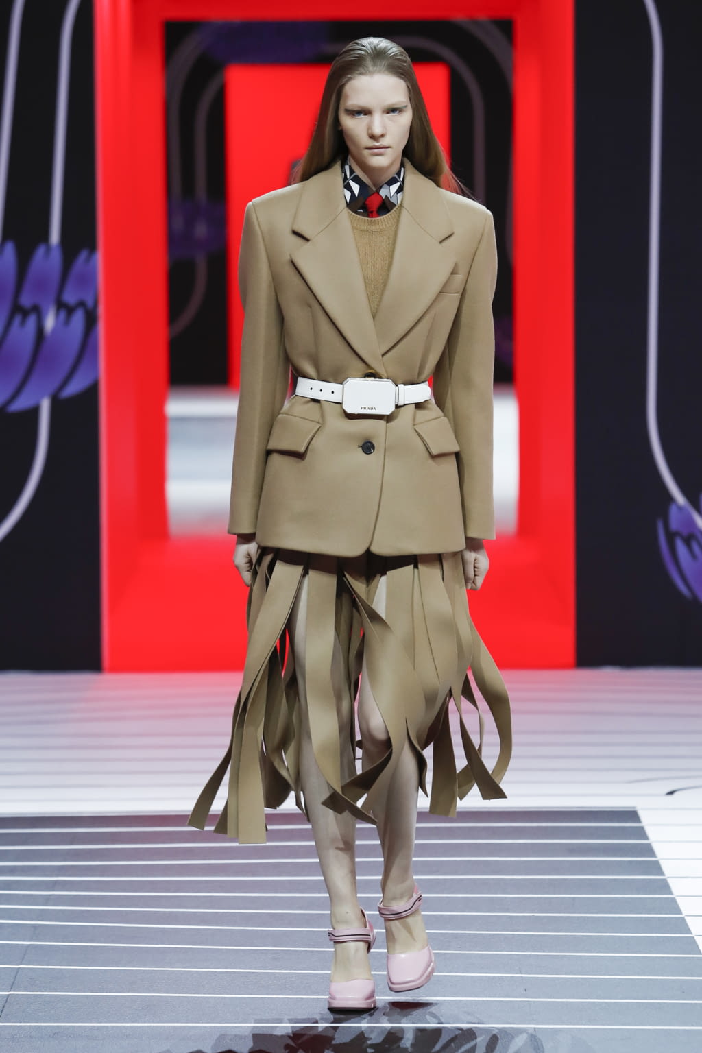 Fashion Week Milan Fall/Winter 2020 look 7 from the Prada collection womenswear