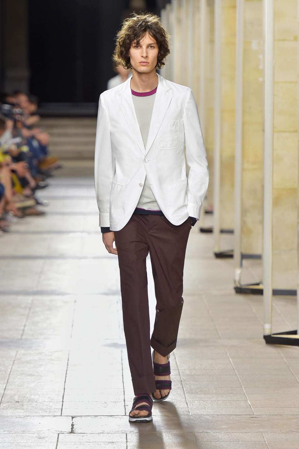 Fashion Week Paris Spring/Summer 2017 look 7 from the Hermès collection menswear