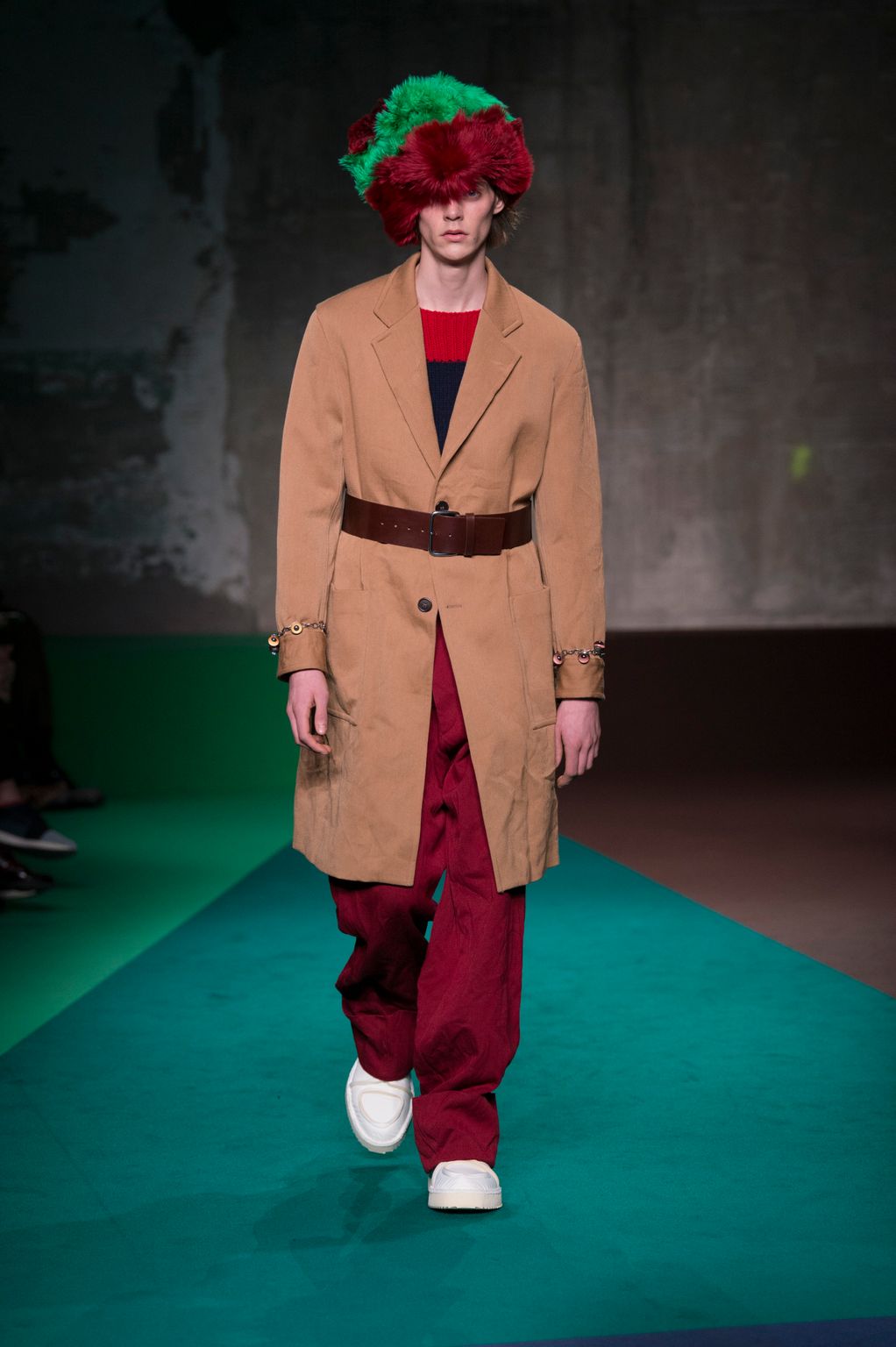 Fashion Week Milan Fall/Winter 2017 look 8 from the Marni collection 男装