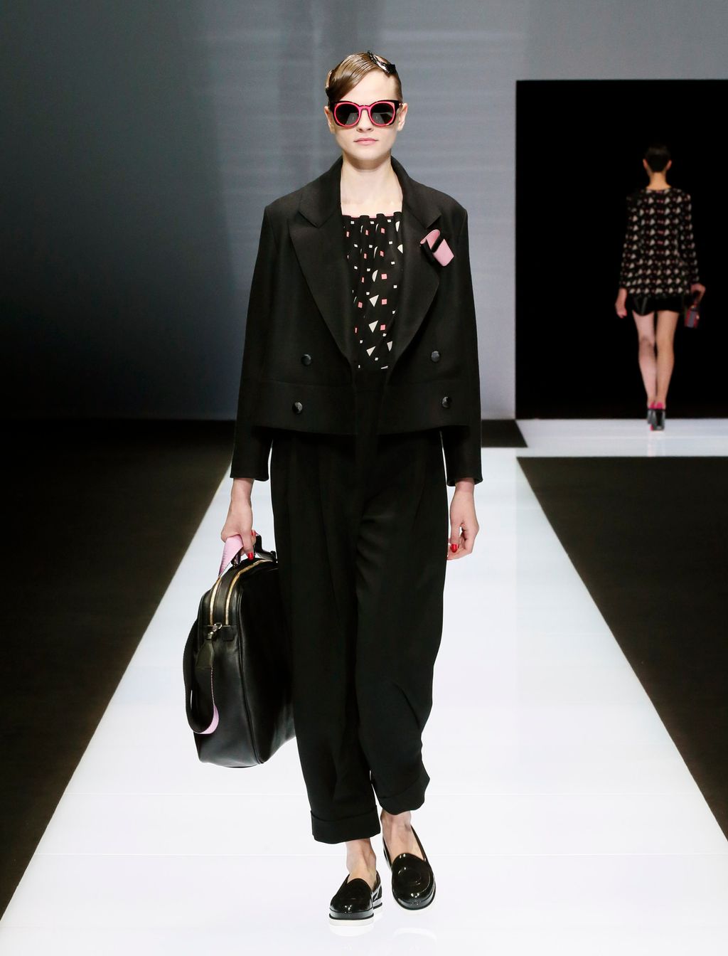 Fashion Week Milan Fall/Winter 2016 look 9 from the Emporio Armani collection womenswear
