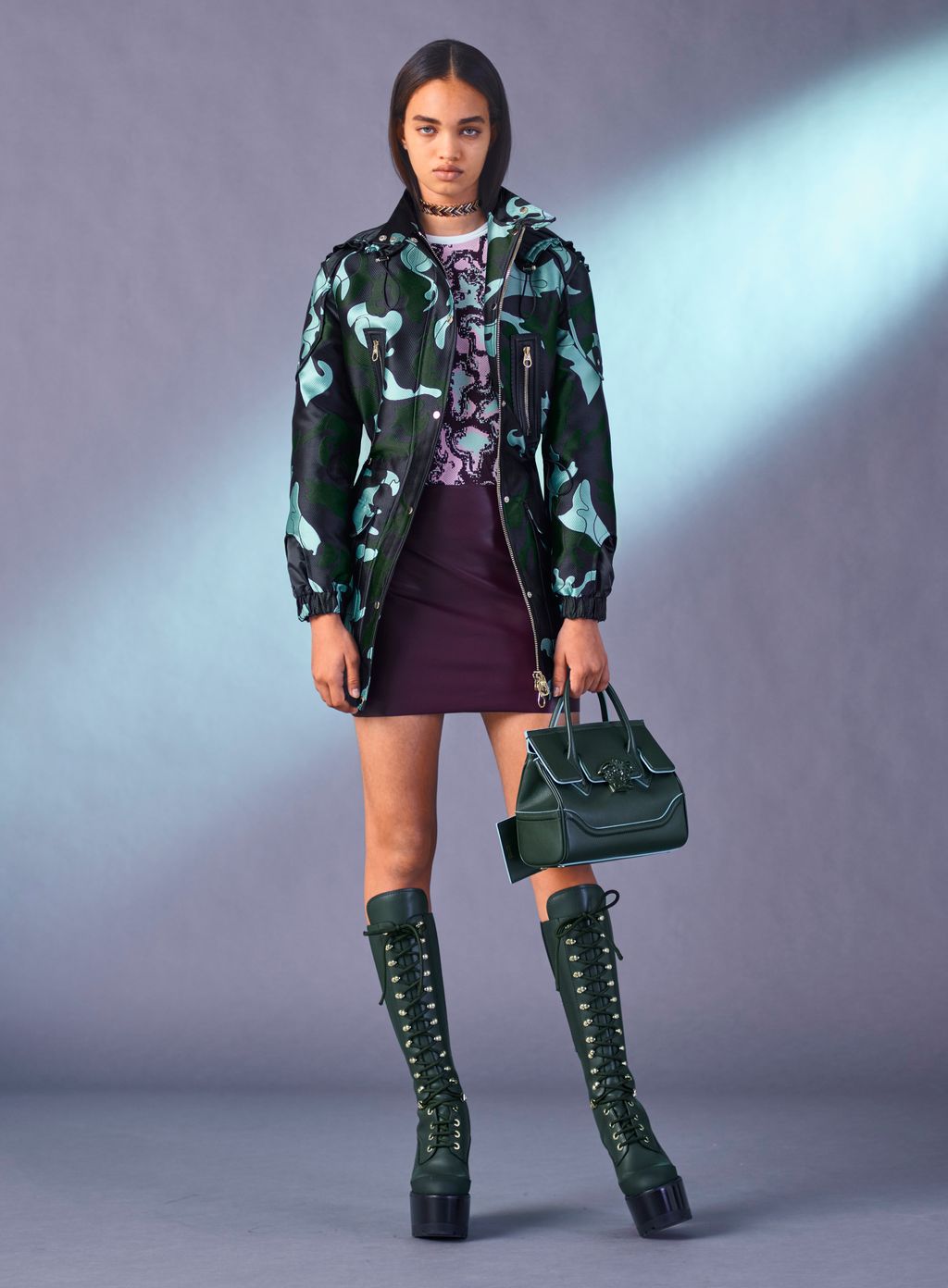 Fashion Week Milan Pre-Fall 2017 look 9 from the Versace collection womenswear