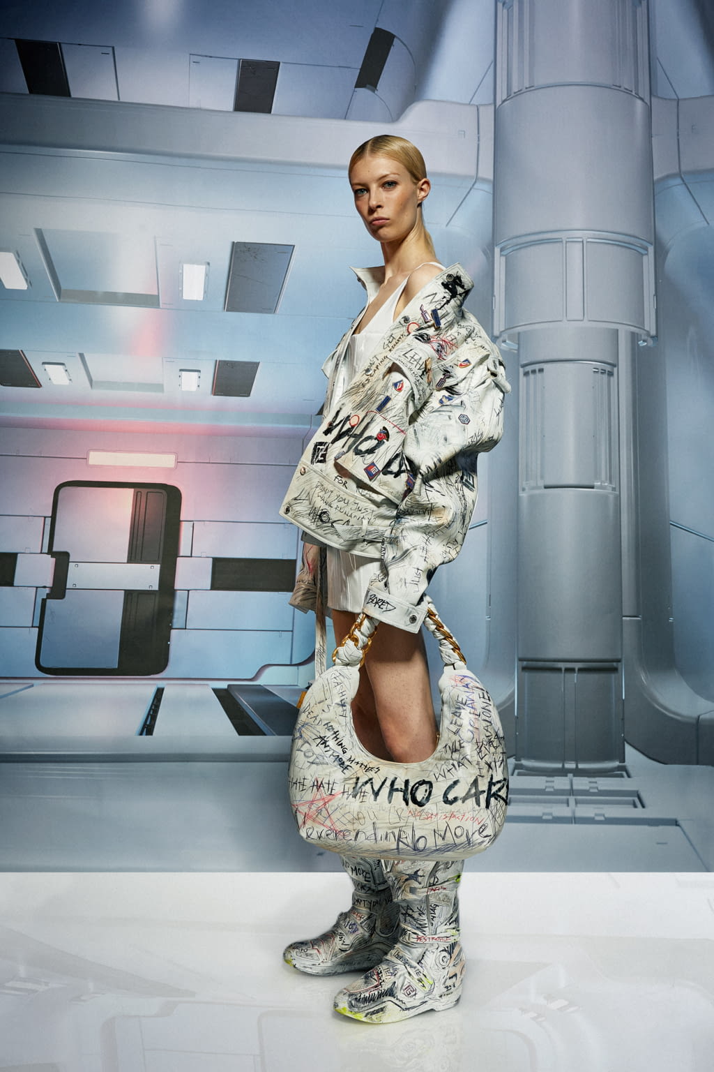Fashion Week Paris Pre-Fall 2022 look 32 from the Balmain collection womenswear