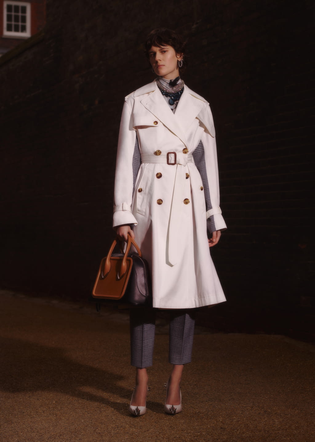 Fashion Week London Pre-Fall 2019 look 10 de la collection Alexander McQueen womenswear