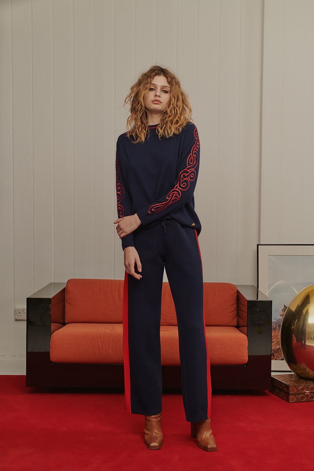 Fashion Week London Fall/Winter 2018 look 10 from the Bella Freud collection womenswear