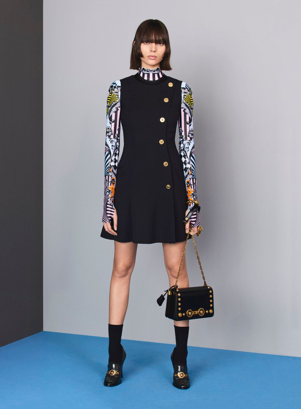 Fashion Week Milan Pre-Fall 2018 look 10 from the Versace collection womenswear