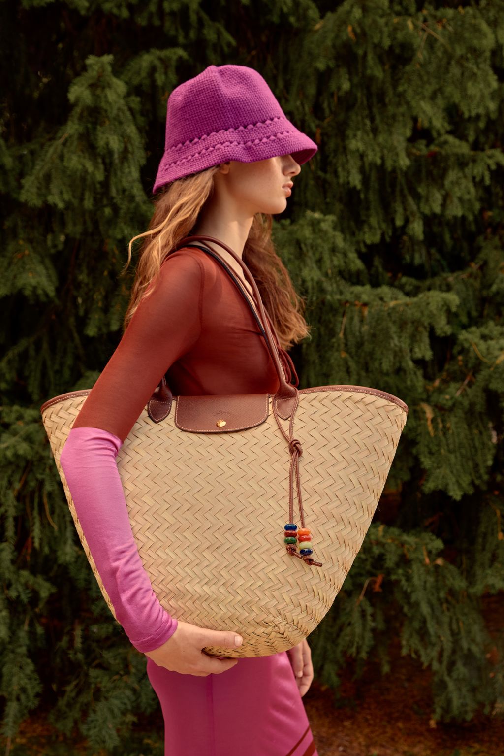 Fashion Week Paris Spring/Summer 2024 look 42 from the Longchamp collection womenswear