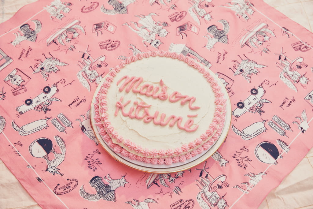 Fashion Week Paris Spring/Summer 2022 look 39 from the Maison Kitsuné by designer Olympia Le-Tan collection womenswear