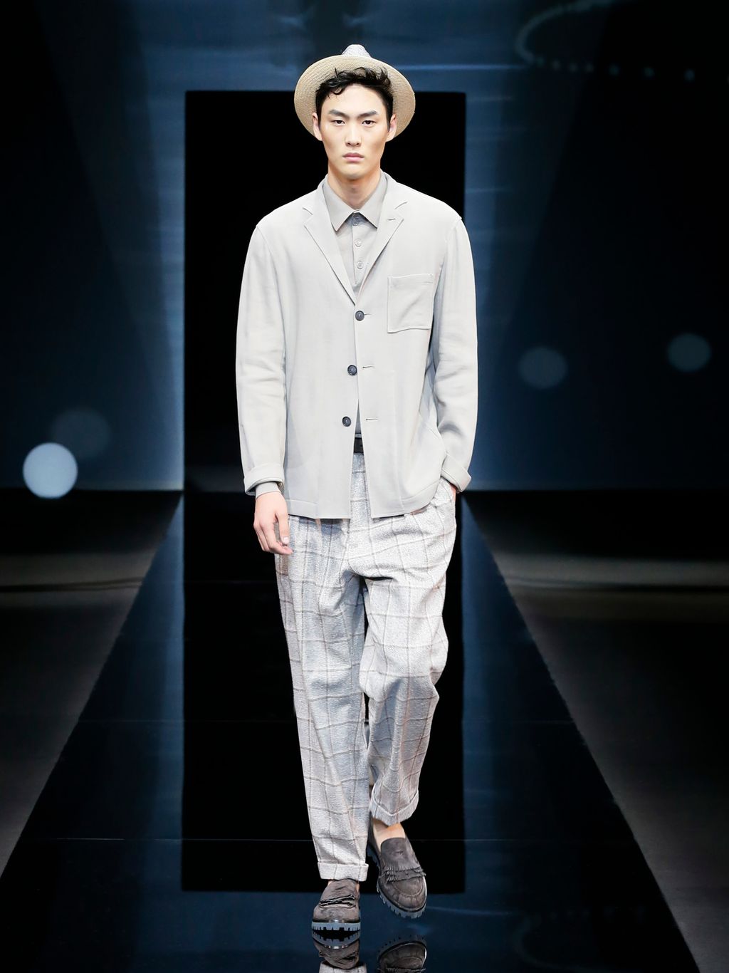 Fashion Week Milan Spring/Summer 2017 look 11 from the Giorgio Armani collection 男装