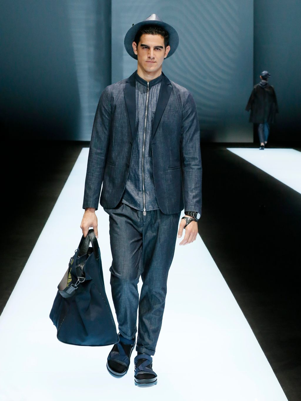 Fashion Week Milan Spring/Summer 2017 look 11 from the Emporio Armani collection menswear