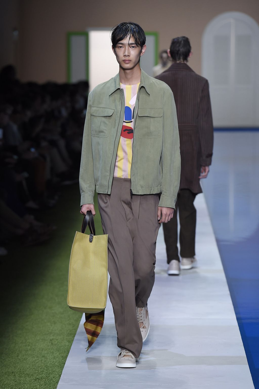 Fashion Week Milan Spring/Summer 2017 look 11 from the Fendi collection menswear