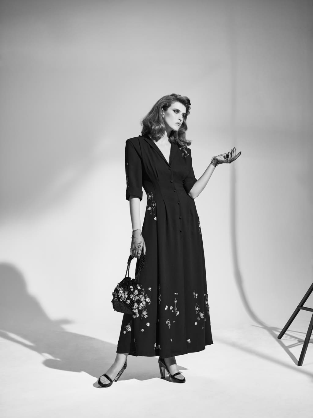 Fashion Week Paris Fall/Winter 2020 look 11 de la collection Ulyana Sergeenko couture