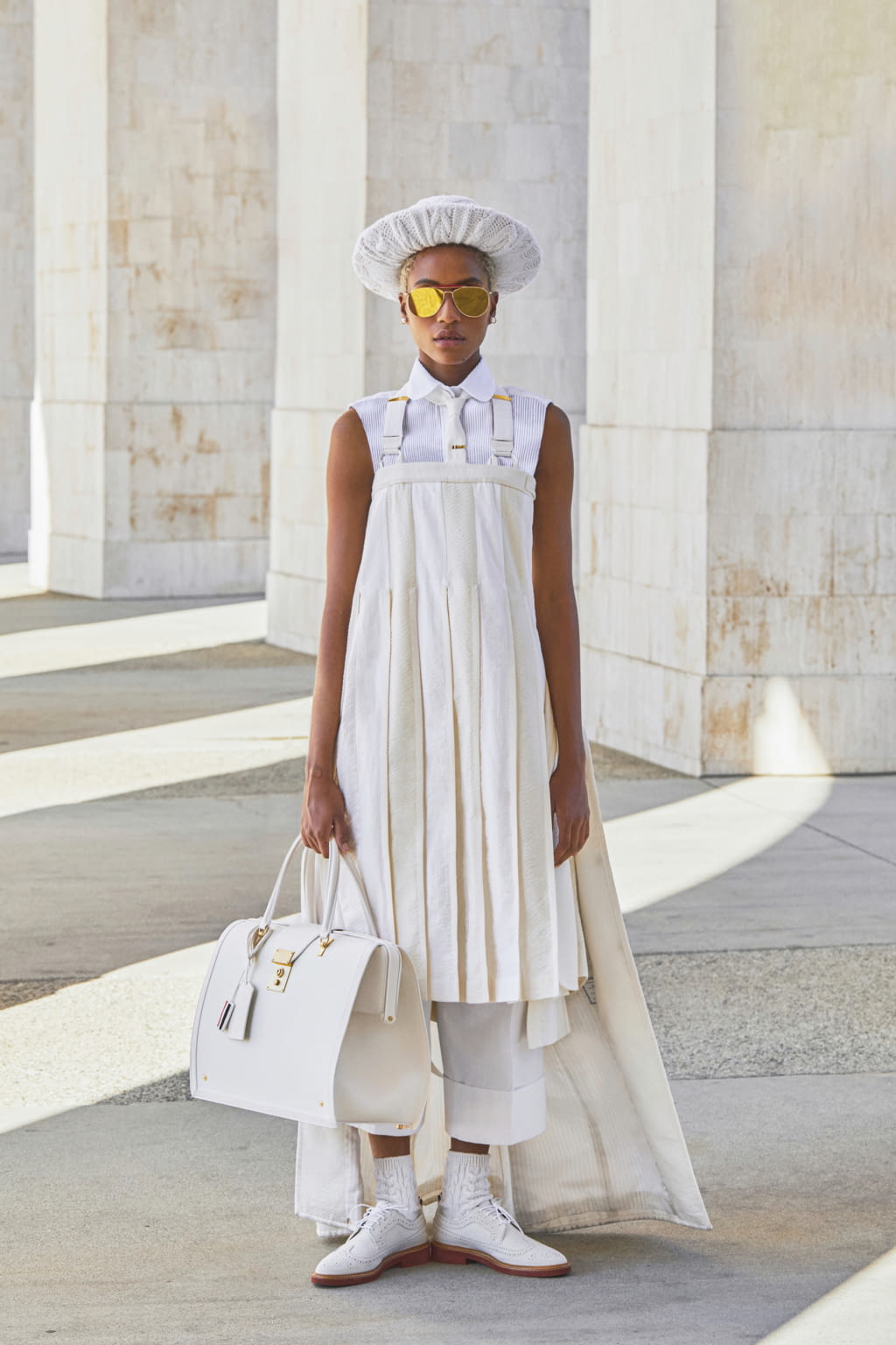 Fashion Week Paris Spring/Summer 2021 look 13 from the Thom Browne collection womenswear