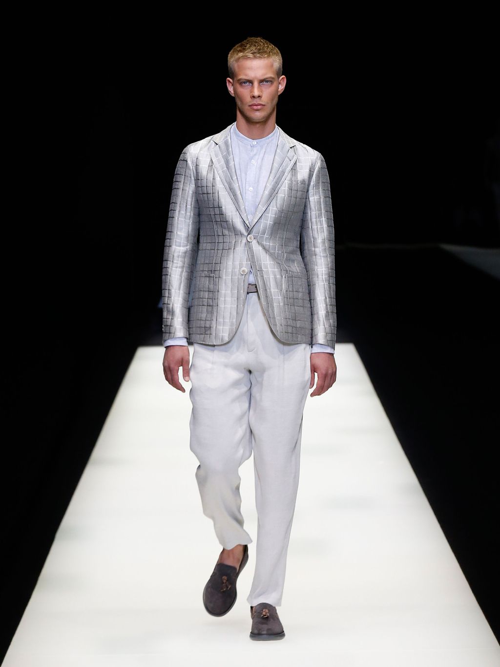 Fashion Week Milan Spring/Summer 2018 look 11 from the Giorgio Armani collection 男装