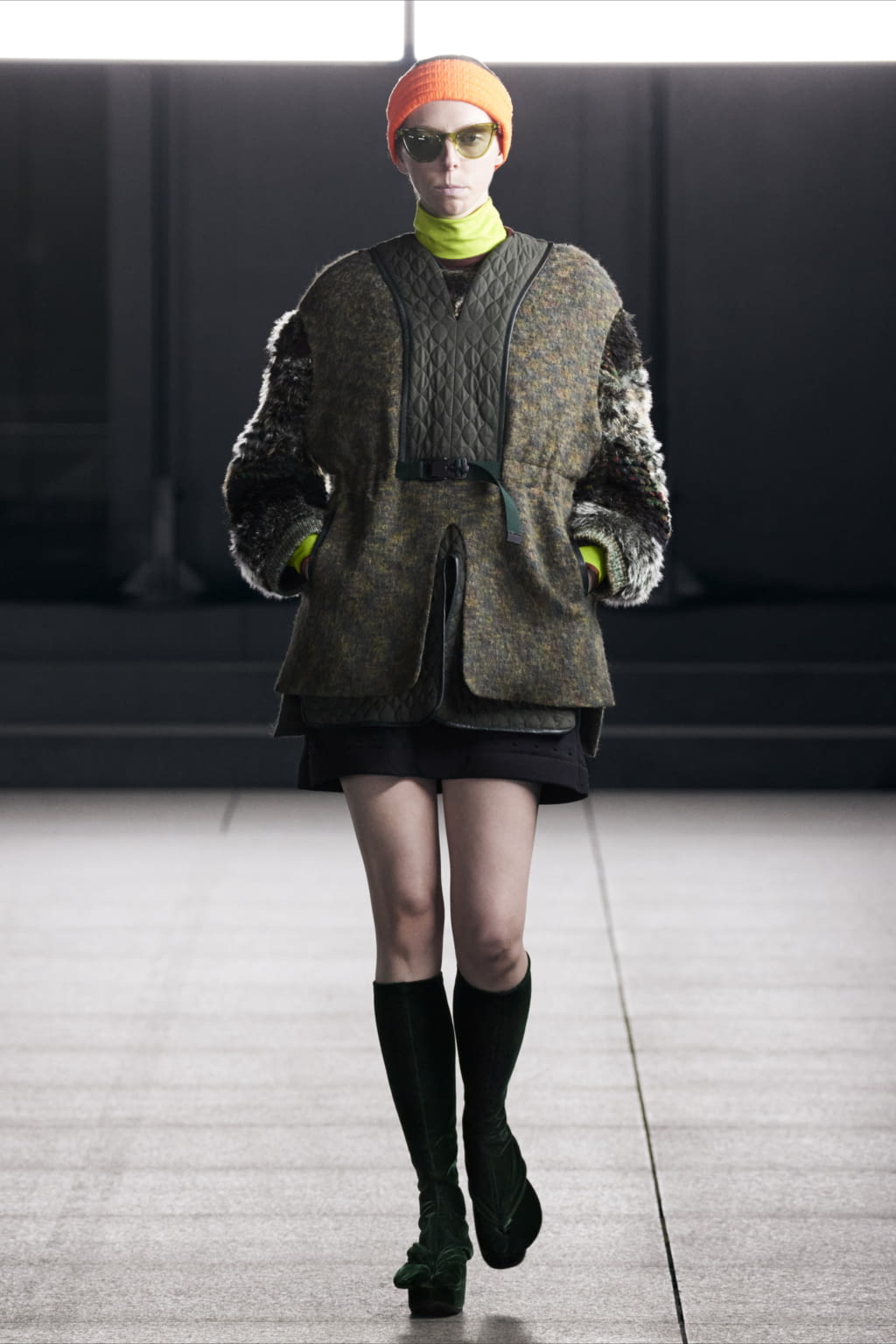 Fashion Week Paris Fall/Winter 2022 look 12 de la collection Mame Kurogouchi womenswear