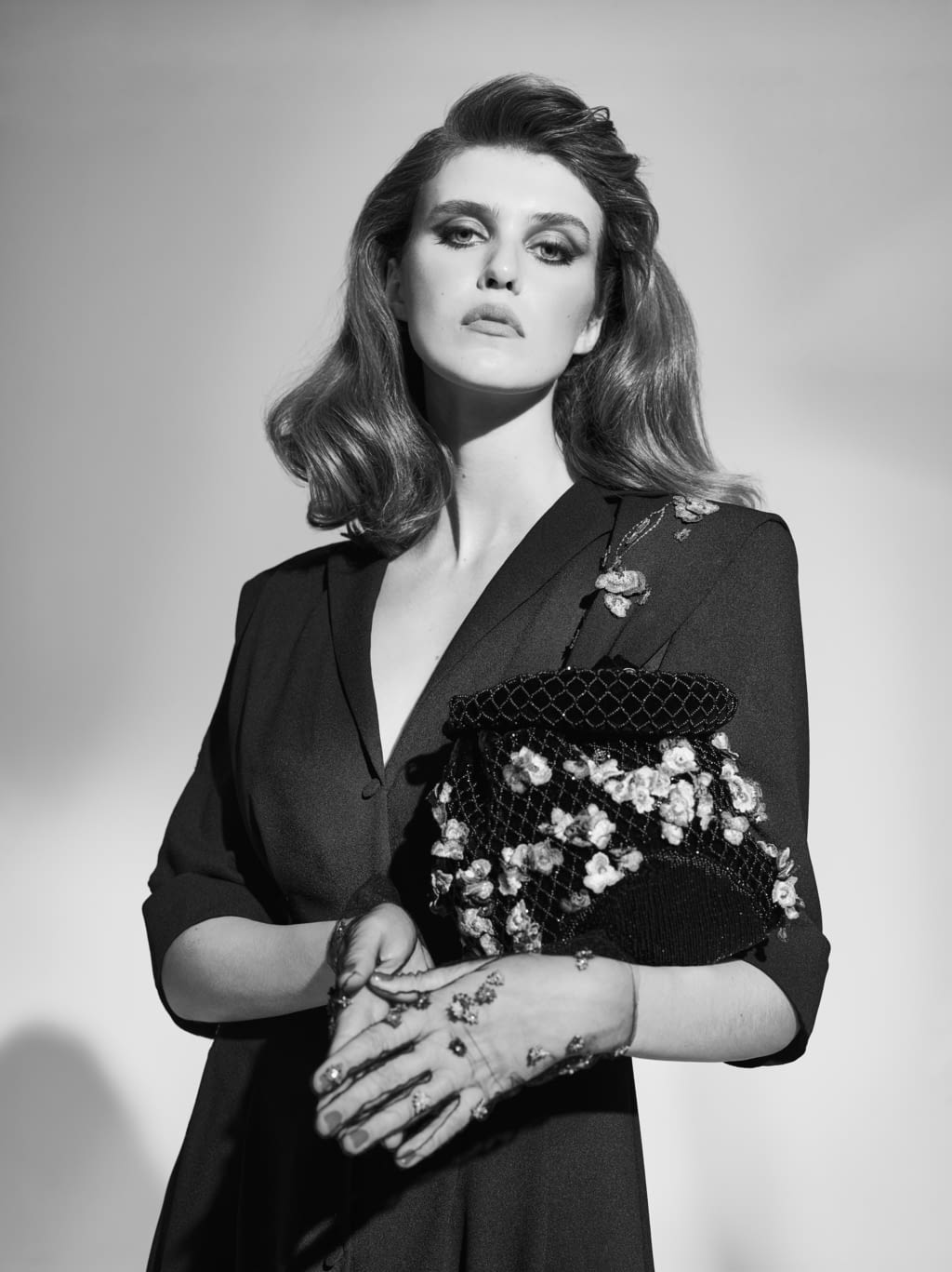 Fashion Week Paris Fall/Winter 2020 look 12 de la collection Ulyana Sergeenko couture