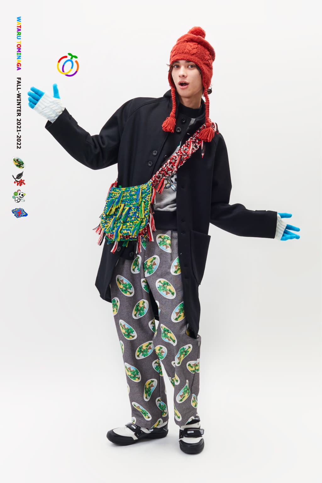 Fashion Week Paris Fall/Winter 2021 look 12 de la collection Wataru Tominaga womenswear