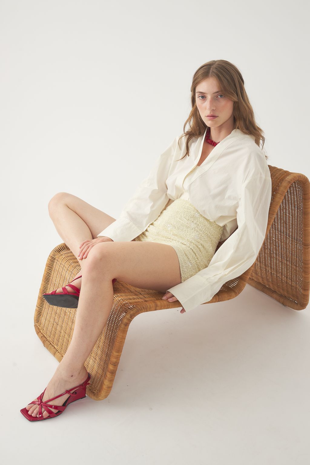 Fashion Week Paris Spring-Summer 2025 look 12 from the Antik Batik collection womenswear